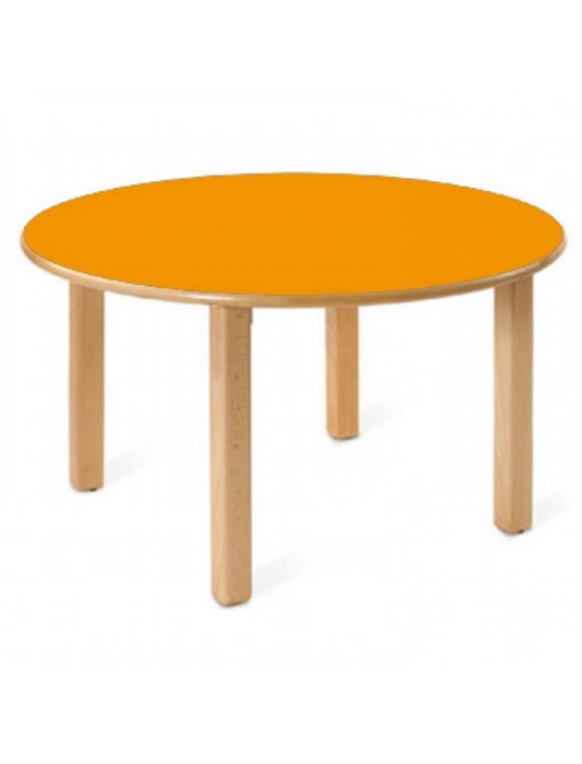 Mesa infantil de madera redonda